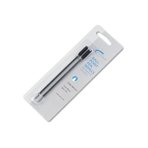 Refill For Cross Ballpoint Pens, Fine Point, Black Ink, 2-pack