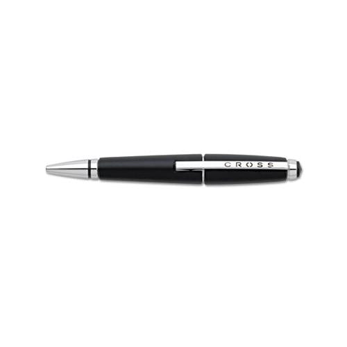Edge Retractable Gel Pen Gift Box, Medium 0.7mm, Black Ink, Black Barrel