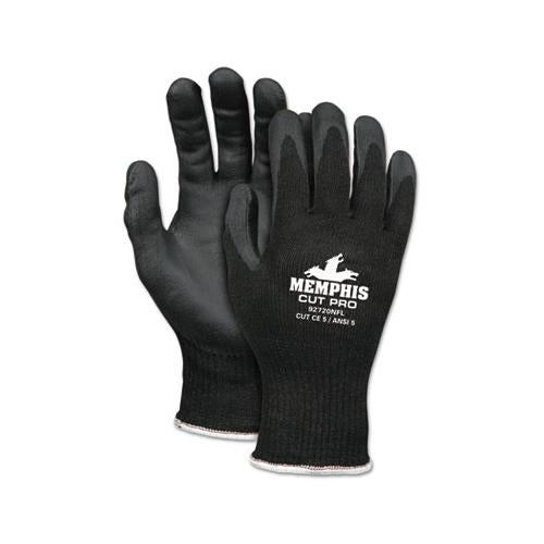 Cut Pro 92720nf Gloves, Large, Black, Hppe-nitrile Foam