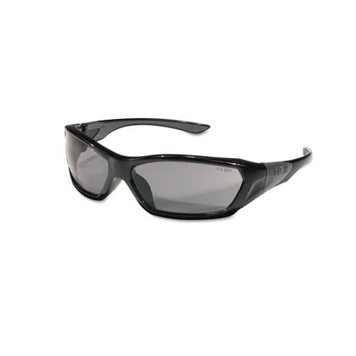 Forceflex Safety Glasses, Black Frame, Gray Lens