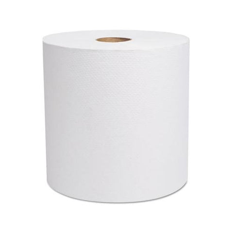 Select Hardwound Roll Towels, White, 7 7-8" X 800 Ft, 6-carton