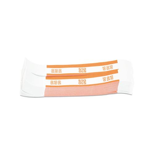 Currency Straps, Orange, $50 In Dollar Bills, 1000 Bands-pack