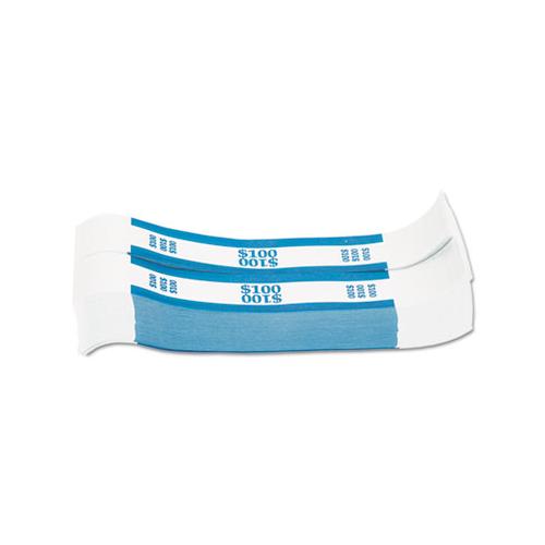 Currency Straps, Blue, $100 In Dollar Bills, 1000 Bands-pack