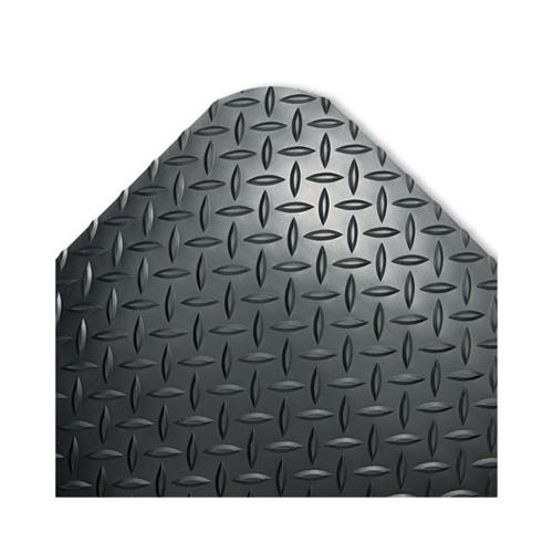 Industrial Deck Plate Anti-fatigue Mat, Vinyl, 36 X 60, Black