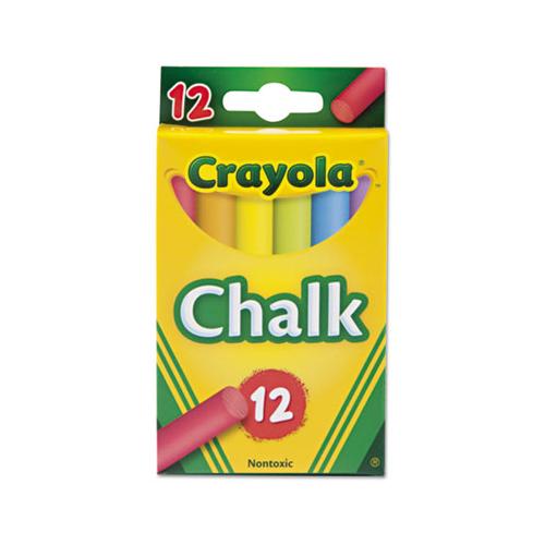 Chalk, 6 Assorted Colors, 12 Sticks-box