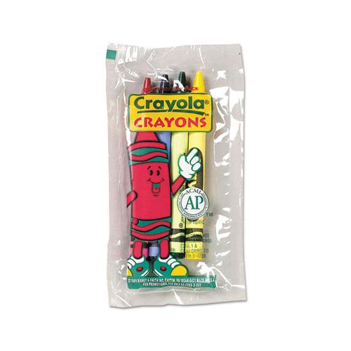 Classic Color Crayons In Cello Pack, 4 Colors, 4-pack, 360 Packs-carton