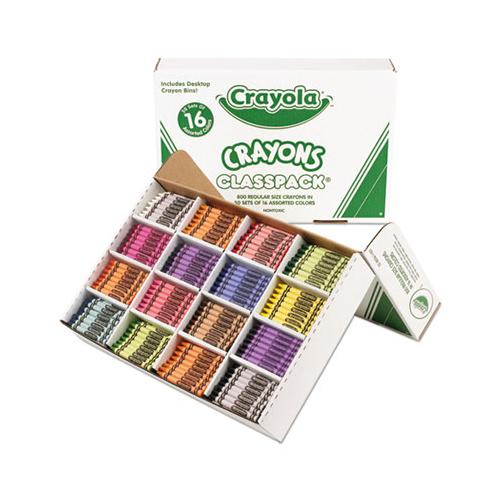 Classpack Regular Crayons, 16 Colors, 800-bx