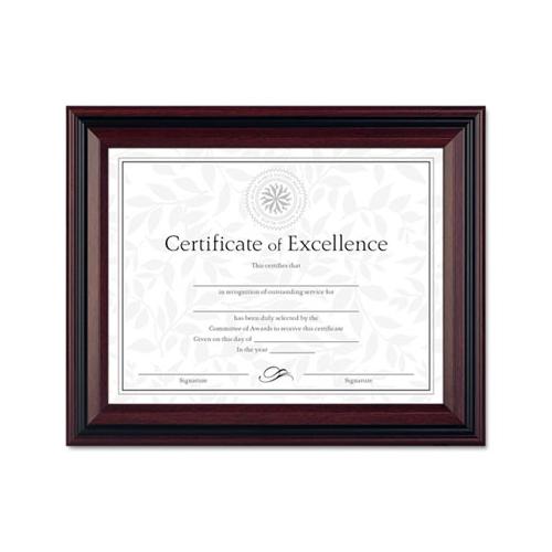 Desk-wall Photo Frame, Plastic, 8 1-2 X 11, Rosewood-black
