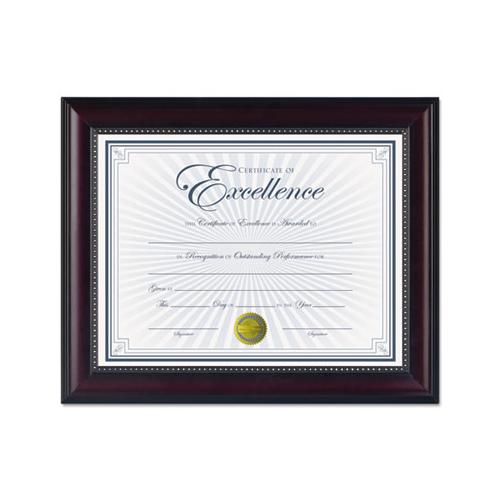 Prestige Document Frame, Rosewood-black, Gold Accents, Certificate, 8 1-2 X 11