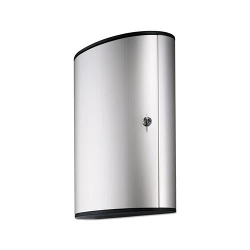 Locking Key Cabinet, 72-key, Brushed Aluminum, 11 3-4 X 4 5-8 X 15 3-4