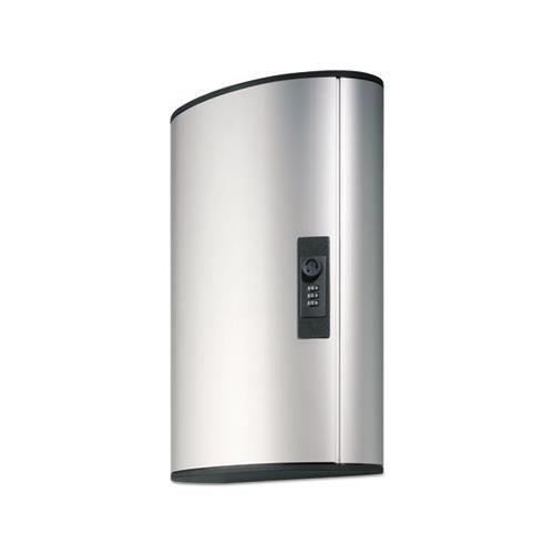 Locking Key Cabinet, 72-key, Brushed Aluminum, 11 3-4 X 4 5-8 X 15 3-4