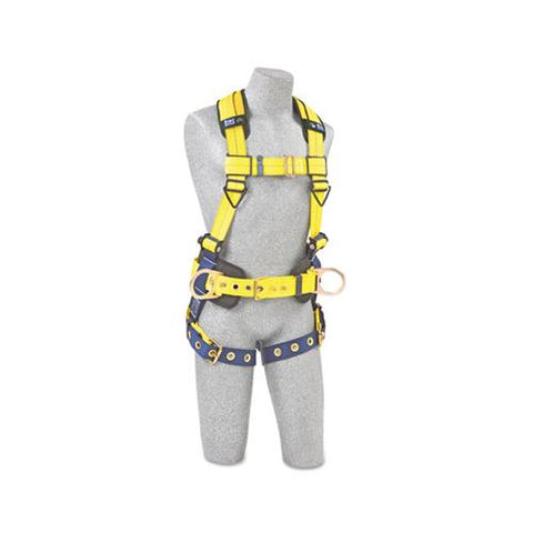 Full-body Harness, Tongue Buckles, Side-back D-rings, Large, 420lb Capacity