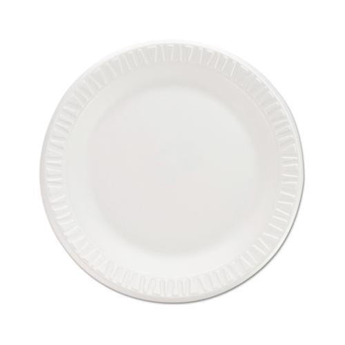 Non-laminated Foam Dinnerware, Plates, 7"diameter, White,125-pack,8-carton