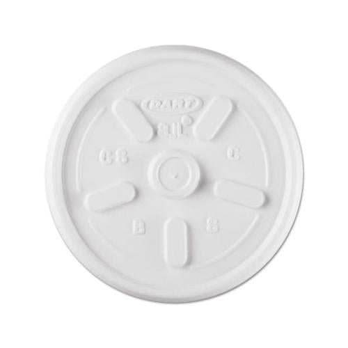 Plastic Lids, For 8oz Hot-cold Foam Cups, Vented, 1000 Lids-carton