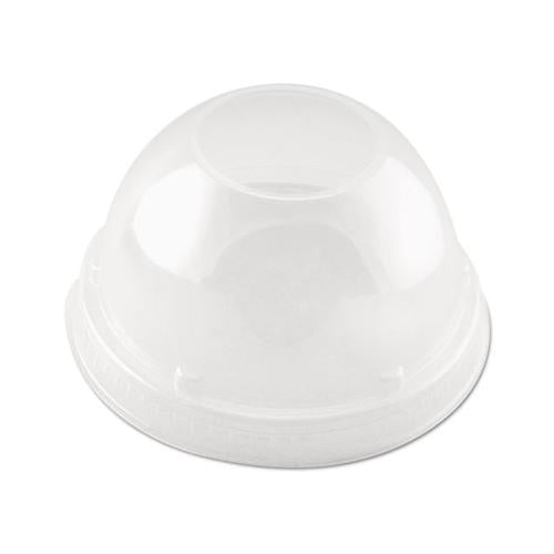 Cappuccino Dome Sipper Lids, 16 Oz, Clear