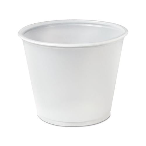 Plastic Soufflé Portion Cups, 5 1-2 Oz., Translucent, 250-bag
