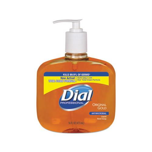 Gold Antimicrobial Liquid Hand Soap, Floral Fragrance, 16 Oz Pump Bottle