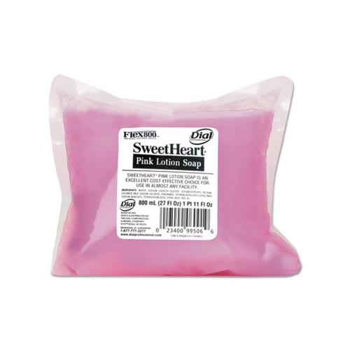 Pearlescent Pink Lotion Soap, Fruity-floral Scent, 800ml Refill, 12-carton