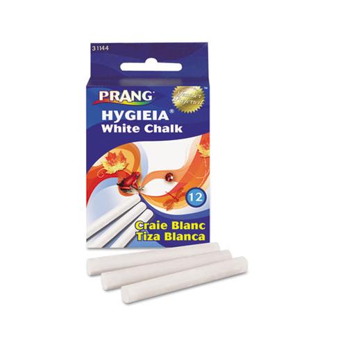 Hygieia Dustless Board Chalk, 3 1-4 X 0.38. White, 12-box