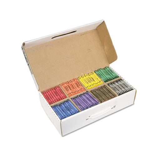Crayons Made With Soy, 100 Each Of 8 Colors, 800-carton