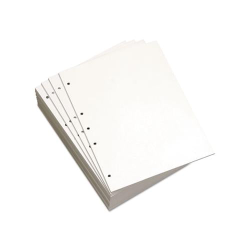 Custom Cut-sheet Copy Paper, 92 Bright, 19-hole, 20lb, 8.5 X 11, White, 500-ream