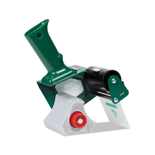 Extra-wide Packaging Tape Dispenser, 3" Core, Green