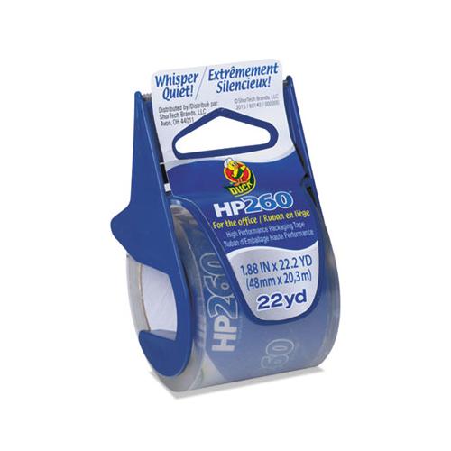 Hp260 Packaging Tape With Dispenser, 1.5" Core, 1.88" X 22.2 Yds, Clear, 6-pack