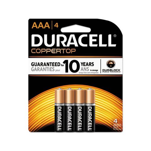 Coppertop Alkaline Aaa Batteries, 4-pack