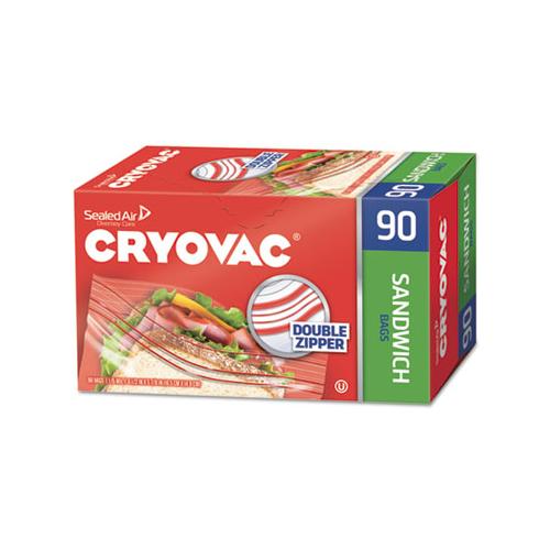 Cryovac Sandwich Bags, 1.15 Mil, 6.5" X 5.88", Clear, 1080-carton