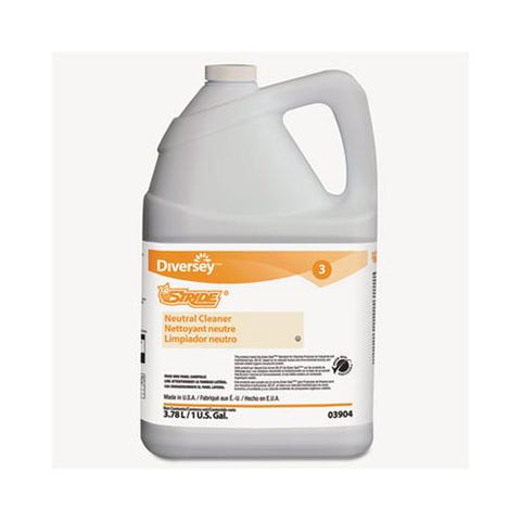 Stride Neutral Cleaner, Citrus, 1 Gal, 4 Bottles-carton