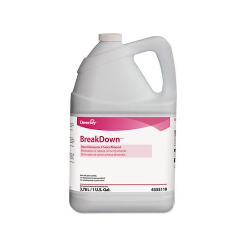 Breakdown Odor Eliminator, Cherry Almond Scent, Liquid, 1 Gal Bottle, 4-carton