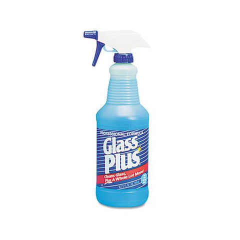 Glass Cleaner, 32oz Spray Bottle, 12-carton