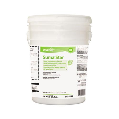 Suma Star D1 Hand Dishwashing Detergent, Unscented, 5 Gallon Pail