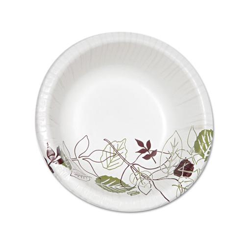 Pathways Heavyweight Paper Bowls, 20oz, White-green-burgundy, 125-pack