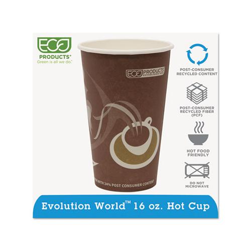 Evolution World 24% Recycled Content Hot Cups - 16oz., 50-pk, 20 Pk-ct
