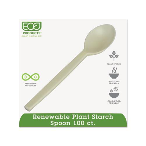 Plant Starch Spoon - 7", 50-pack