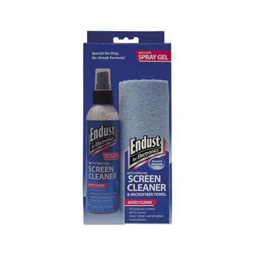 Lcd-plasma Cleaning Gel Spray, 6oz, Pump Spray W-microfiber Cloth