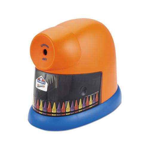 Crayonpro Electric Sharpener, School Version, Ac-powered, 5.63" X 8.75" X 7.13", Orange-blue