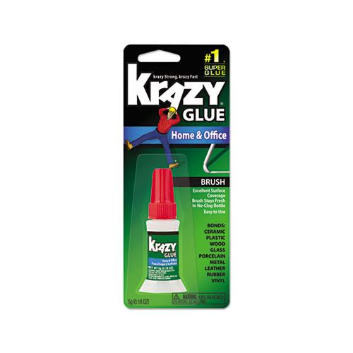 All Purpose Brush-on Krazy Glue, 0.18 Oz, Dries Clear