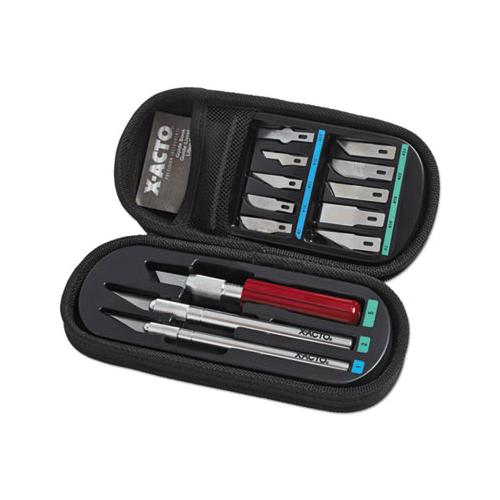 Knife Set, 3 Knives, 10 Blades, Carrying Case