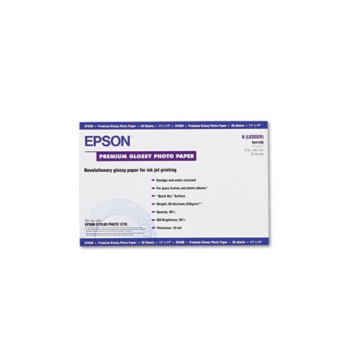 Premium Photo Paper, 10.4 Mil, 11 X 17, High-gloss White, 20-pack