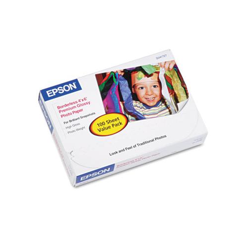 Premium Photo Paper, 10.4 Mil, 4 X 6, High-gloss White, 100-pack