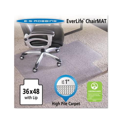 Performance Series Chair Mat With Anchorbar For Carpet Up To 1", 36 X 48, Clear