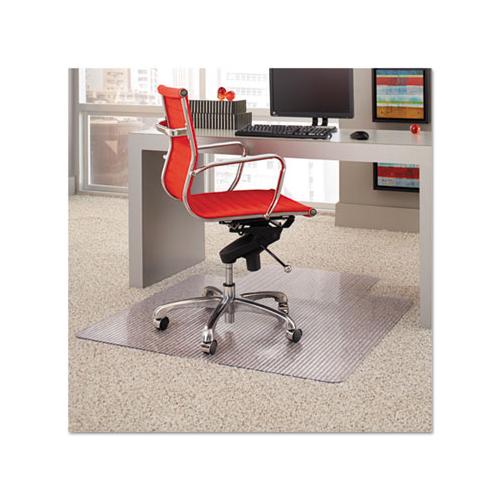 Dimensions Chair Mat For Carpet, 45 X 53 With Lip, Clear