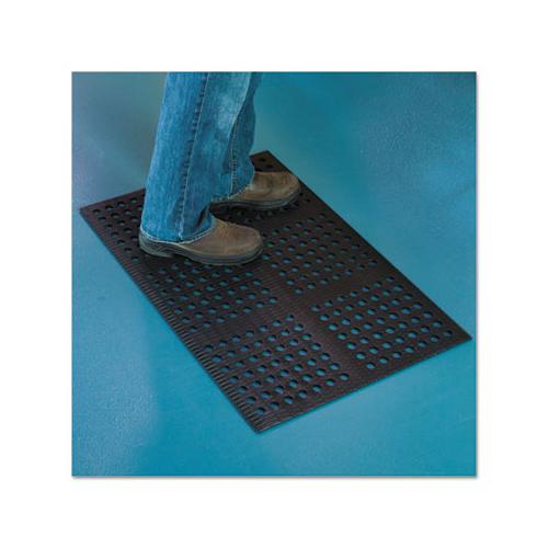 Pro Lite Four-way Drain Mat, 24 X 36, Black