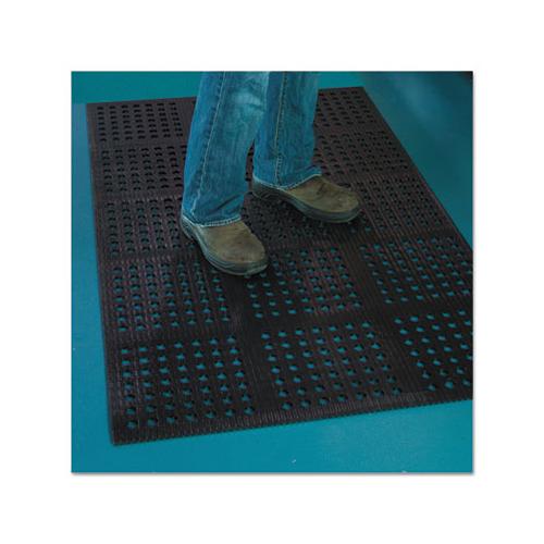 Pro Lite Four-way Drain Mat, 36 X 120, Black