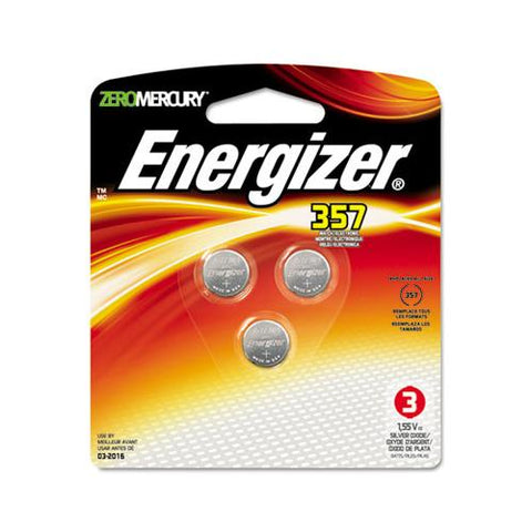 357-303 Silver Oxide Button Cell Battery, 1.5v, 3-pack