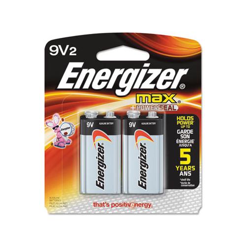 Max Alkaline 9v Batteries, 2-pack