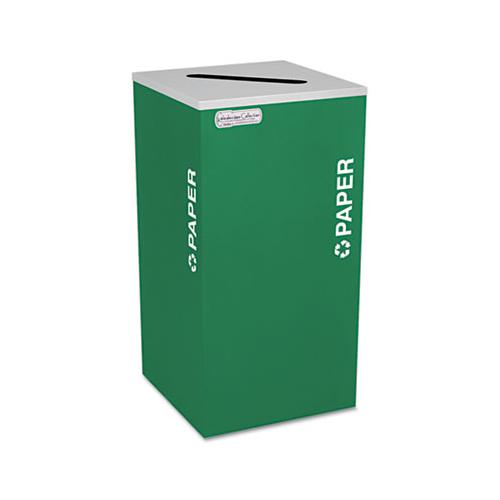 Kaleidoscope Collection Paper-recycling Receptacle, 24 Gal, Emerald Green