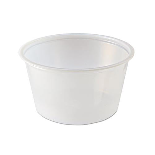 Portion Cups, 4oz, Clear, 125-sleeve, 20 Sleeves-carton